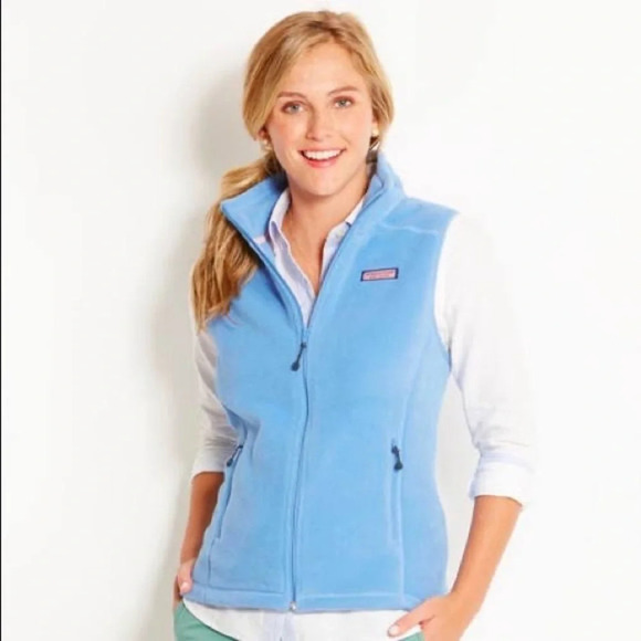 NWT Vineyard Vines Women’s Westerly Vest in Breaker Blue Small - Picture 1 of 8